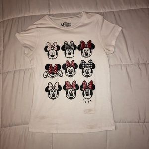 Disney youth Minnie Mouse expression shirt (XL) ❤️